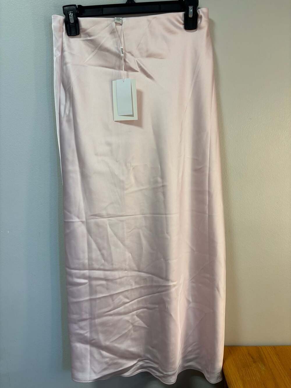 Edit Jason Wu Satin Midi Skirt Light Pink Size S NWT